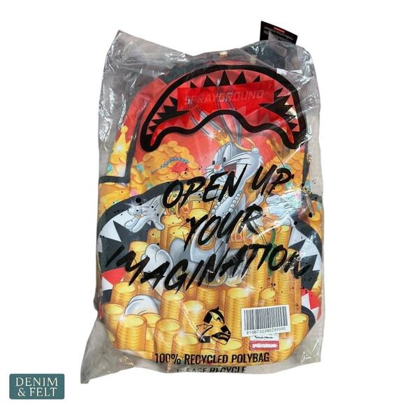 Sprayground Looney Tunes Bugs Billionaire DLXR Backpack Limited Edition NEW/NWT - Picture 9 of 16